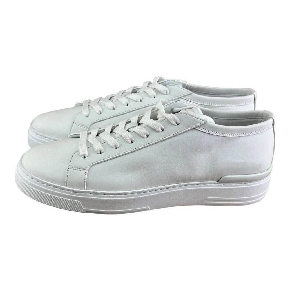 Fabi Men Size 11.5-12  AGNELLO classic sneaker White Leather